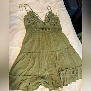 Lace Green Dress